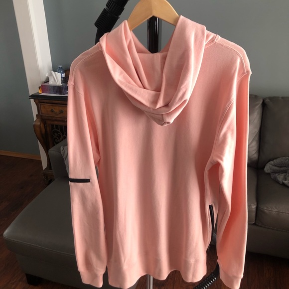 Lightweight pink athletic hoodie - Picture 2 of 4